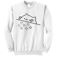 Cat Throwing Rainbow Dice Tabletop Rpg Sweatshirt