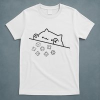 Cat Throwing Rainbow Dice Tabletop Rpg T-Shirt