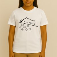 Cat Throwing Rainbow Dice Tabletop Rpg T-Shirt