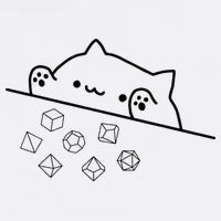 Cat Throwing Rainbow Dice Tabletop Rpg T-Shirt