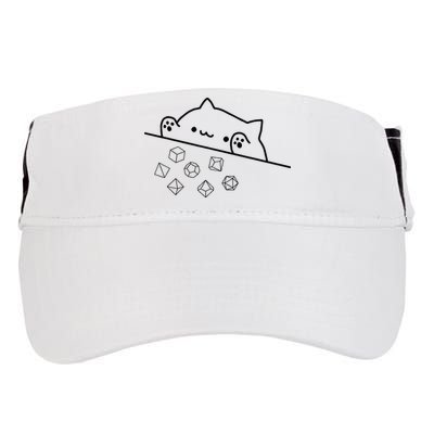 Cat Throwing Rainbow Dice Tabletop Rpg Adult Drive Performance Visor
