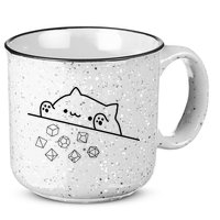 Cat Throwing Rainbow Dice Tabletop Rpg 15oz Campfire Ceramic Mug