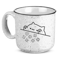 Cat Throwing Rainbow Dice Tabletop Rpg 15oz Campfire Ceramic Mug