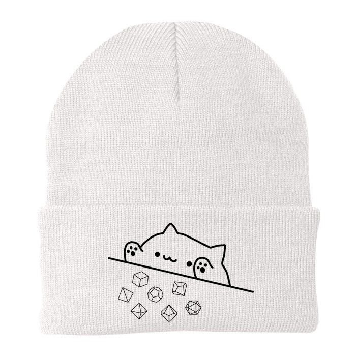 Cat Throwing Rainbow Dice Tabletop Rpg Beanie