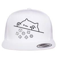 Cat Throwing Rainbow Dice Tabletop Rpg Flatbill Hat