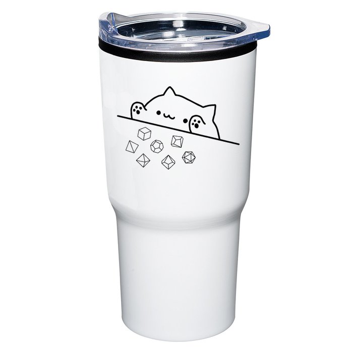 Cat Throwing Rainbow Dice Tabletop Rpg Tumbler