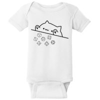 Cat Throwing Rainbow Dice Tabletop Rpg Baby Bodysuit