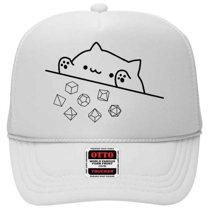 Cat Throwing Rainbow Dice Tabletop Rpg Trucker Hat