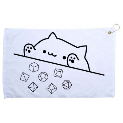 Cat Throwing Rainbow Dice Tabletop Rpg Grommeted Golf Towel