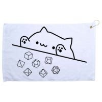 Cat Throwing Rainbow Dice Tabletop Rpg Grommeted Golf Towel