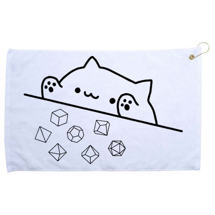 Cat Throwing Rainbow Dice Tabletop Rpg Grommeted Golf Towel