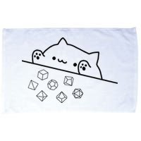Cat Throwing Rainbow Dice Tabletop Rpg Microfiber Hand Towel