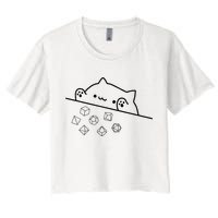 Cat Throwing Rainbow Dice Tabletop Rpg Crop Top