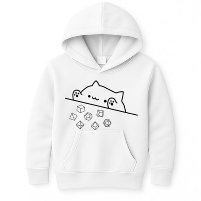 Cat Throwing Rainbow Dice Tabletop Rpg Kids Hoodie