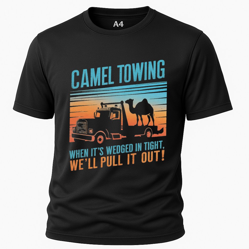 Camel Towing Retro Adult Humor Saying Performance Shirt