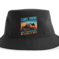 Camel Towing Retro Adult Humor Saying Sustainable Bucket Hat