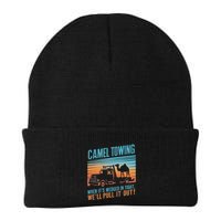 Camel Towing Retro Adult Humor Saying Beanie