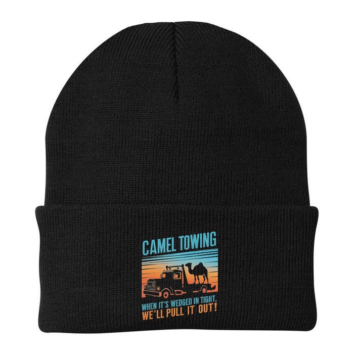 Camel Towing Retro Adult Humor Saying Beanie