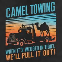 Camel Towing Retro Adult Humor Saying Beanie
