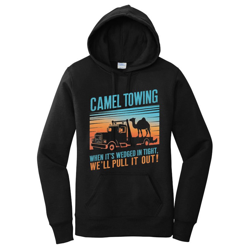 Camel Towing Retro Adult Humor Saying Women's Pullover Hoodie
