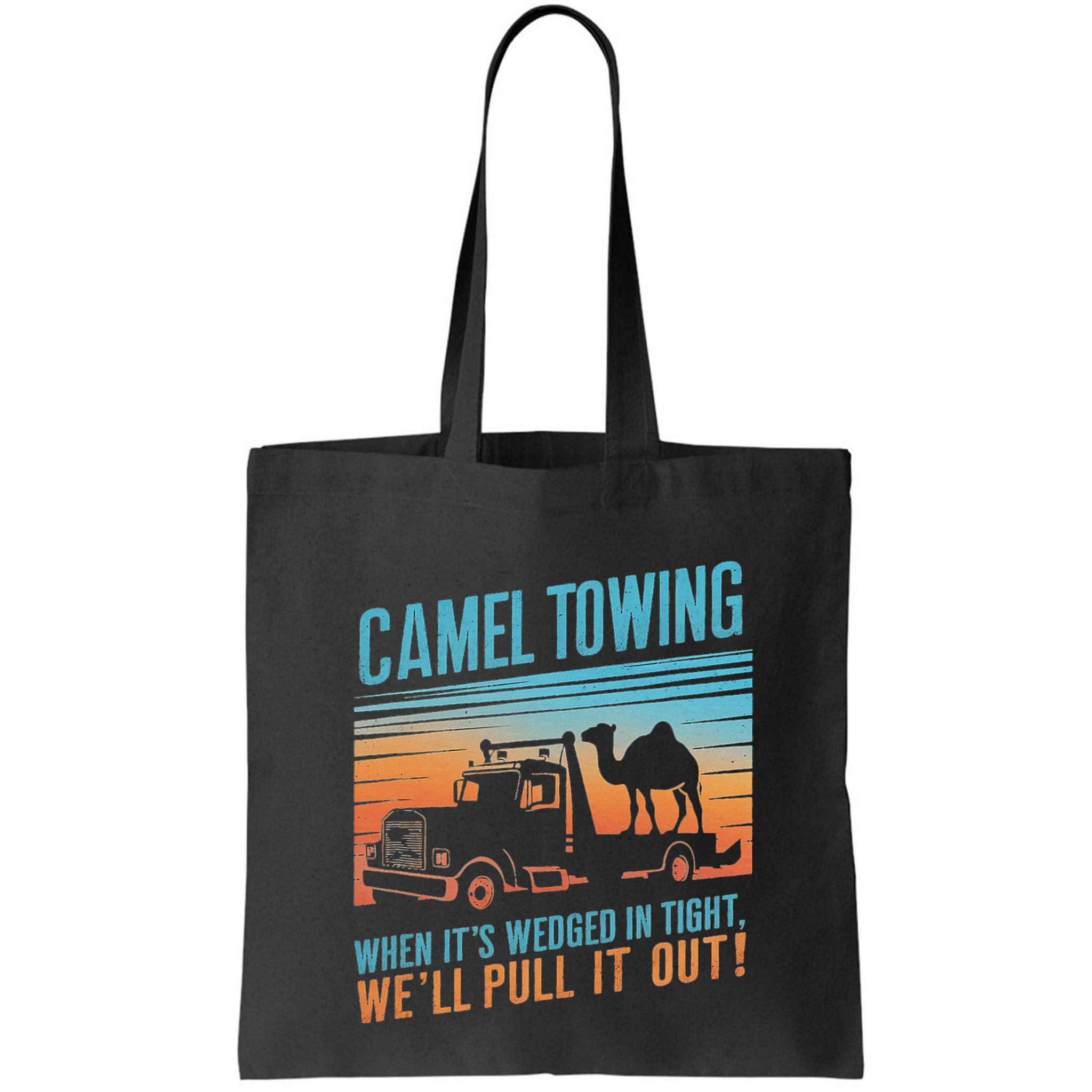 Camel Towing Retro Adult Humor Saying Bag