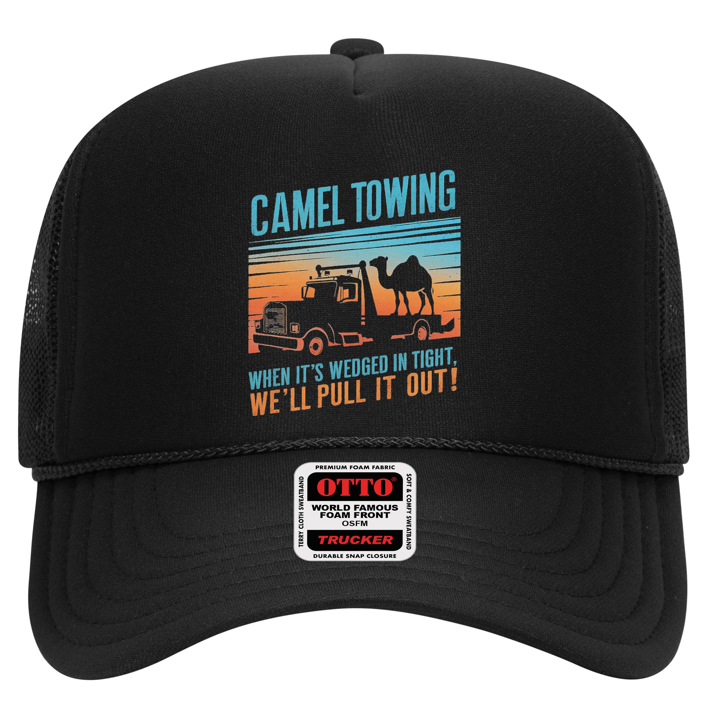 Camel Towing Retro Adult Humor Saying Hat