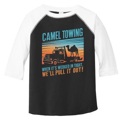 Camel Towing Retro Adult Humor Saying Toddler Fine Jersey T-Shirt