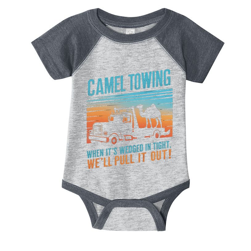 Camel Towing Retro Adult Humor Saying Infant Baby Jersey Bodysuit