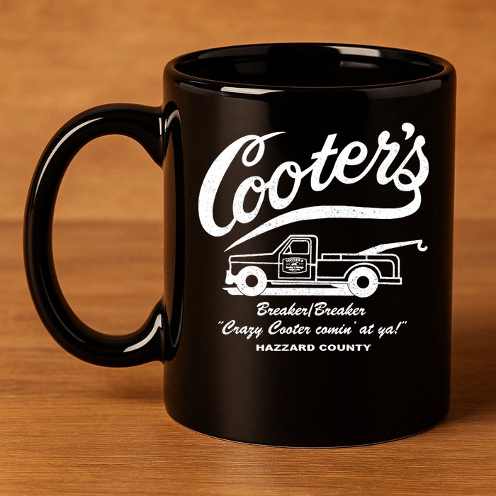 CooterS Towing Repairs Garage 11oz C Handle Ceramic Mug