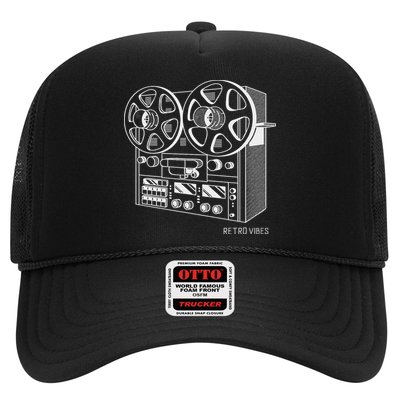 Cassette Tape Reel To Reel Analog Sound System Trucker Hat