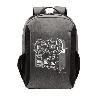 Cassette Tape Reel To Reel Analog Sound System Vector Backpack