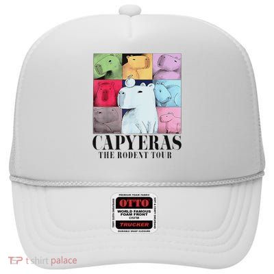 Capybara The Rodents Capy Meme Summer High Crown Mesh Back Trucker Hat