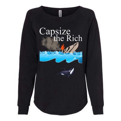 Capsize The Rich Orca Awareness Womens California Wash Sweatshirt