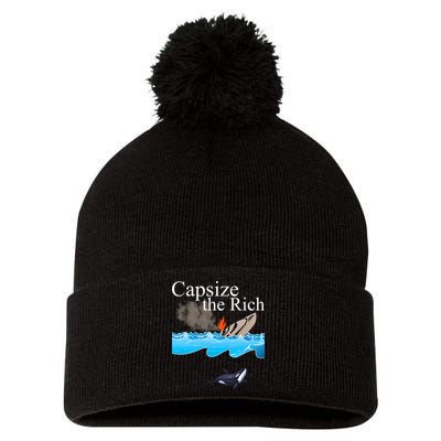 Capsize The Rich Orca Awareness Pom Pom 12in Knit Beanie