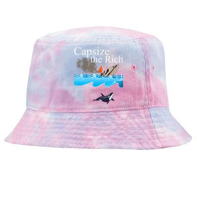 Capsize The Rich Orca Awareness Tie-Dyed Bucket Hat