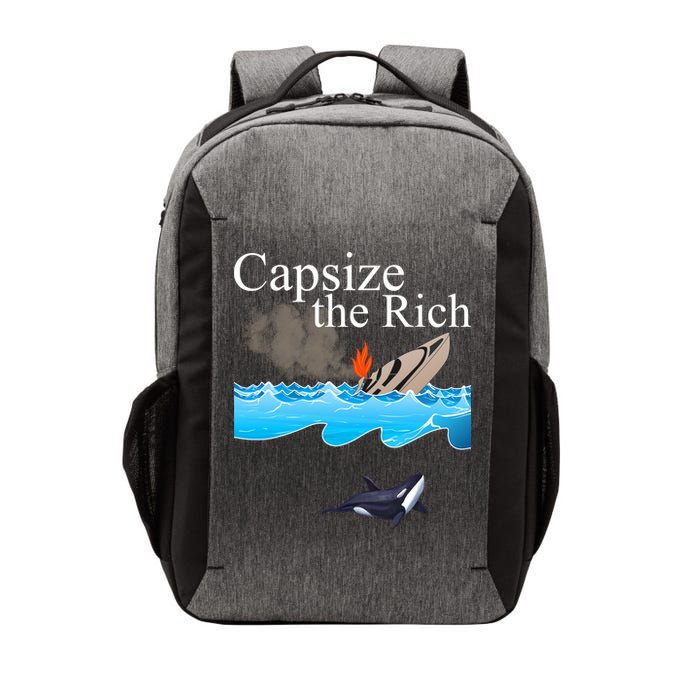 Capsize The Rich Orca Awareness Vector Backpack