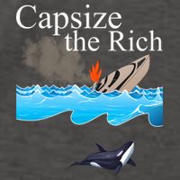 Capsize The Rich Orca Awareness Vector Backpack