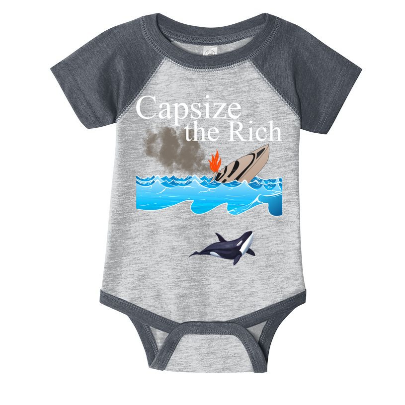 Capsize The Rich Orca Awareness Infant Baby Jersey Bodysuit