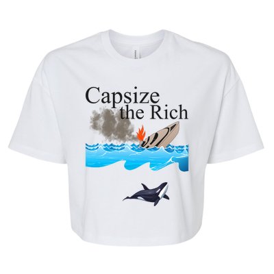 Capsize The Rich Orca Awareness Bella+Canvas Jersey Crop Tee