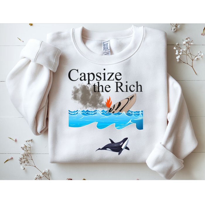 Capsize The Rich Orca Awareness Sweatshirt