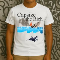 Capsize The Rich Orca Awareness T-Shirt