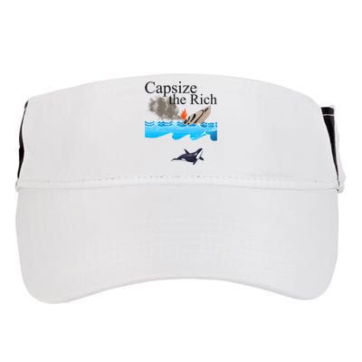 Capsize The Rich Orca Awareness Adult Drive Performance Visor