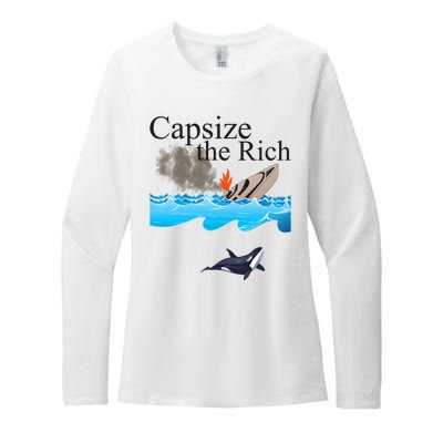 Capsize The Rich Orca Awareness Womens CVC Long Sleeve Shirt