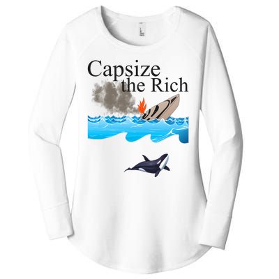 Capsize The Rich Orca Awareness Women's Perfect Tri Tunic Long Sleeve Shirt