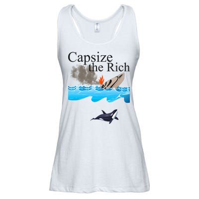 Capsize The Rich Orca Awareness Ladies Essential Flowy Tank