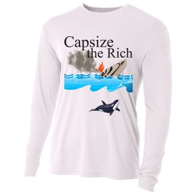 Capsize The Rich Orca Awareness Cooling Performance Long Sleeve Crew
