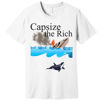 Capsize The Rich Orca Awareness Premium T-Shirt