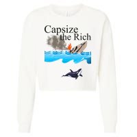Capsize The Rich Orca Awareness Cropped Pullover Crew