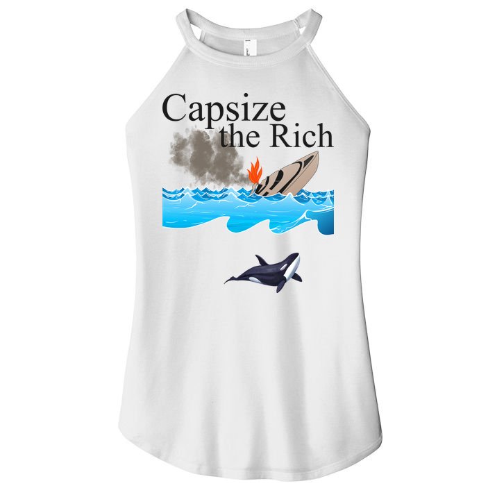 Capsize The Rich Orca Awareness Women's Perfect Tri Rocker Tank