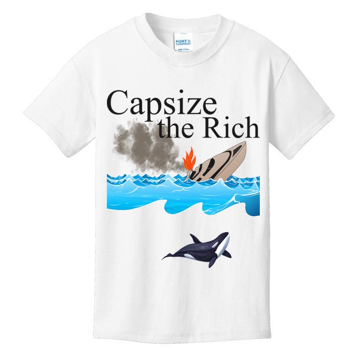 Capsize The Rich Orca Awareness Kids T-Shirt